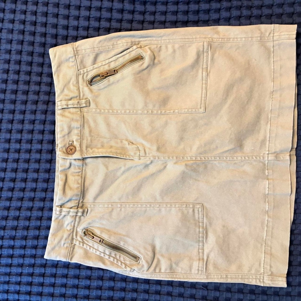 Khaki Mini Skirt